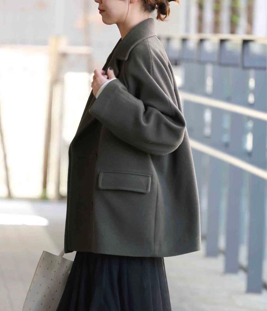 jsレリューム 尾州ウールショートpコート