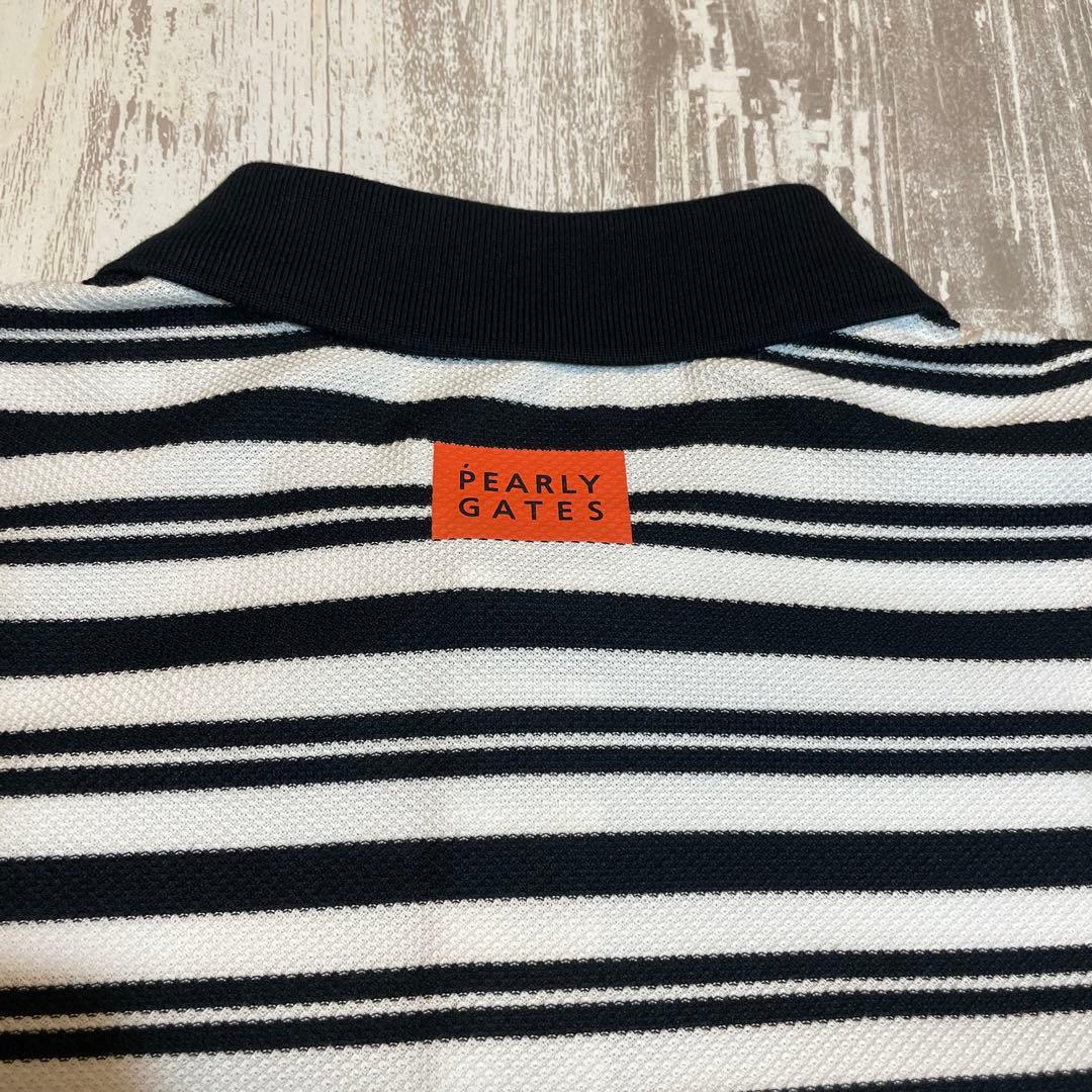 PEARLY GATES ゴルフウェア　ボーダー 半袖ポロシャツ サイズ4