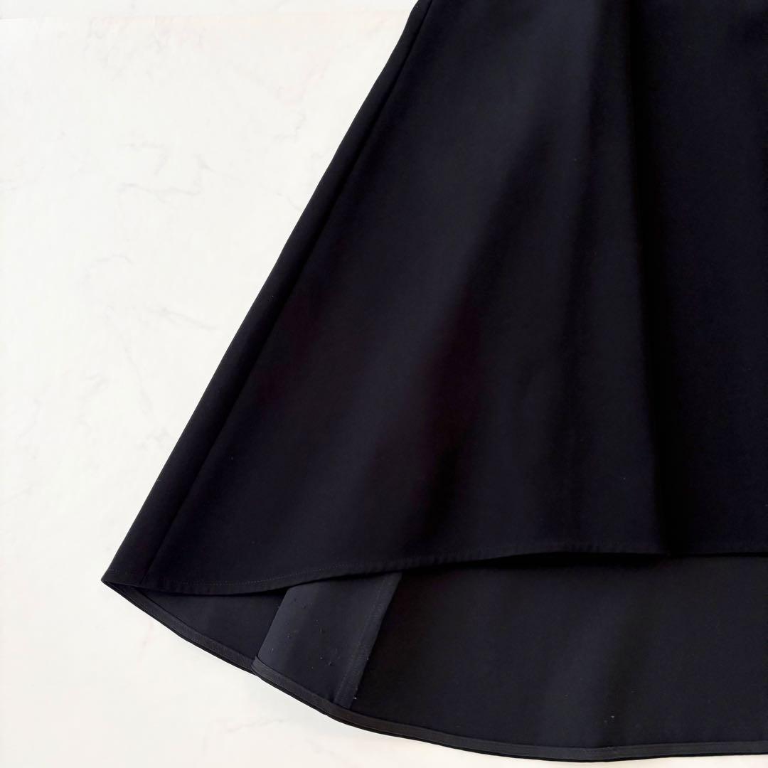 最終価格 ボーダーズアットバルコニー バイカラー ワンピース ホワイト ブラック