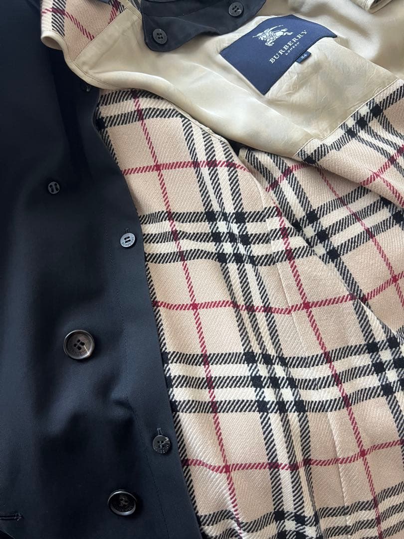 Burberrys バーバリーロンドン 毛100%ライナー付ダブルトレンチ 34