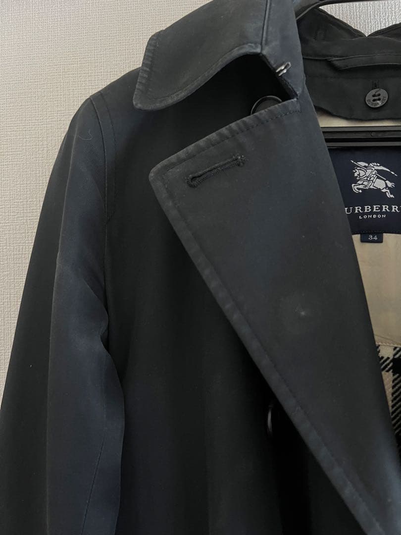 Burberrys バーバリーロンドン 毛100%ライナー付ダブルトレンチ 34