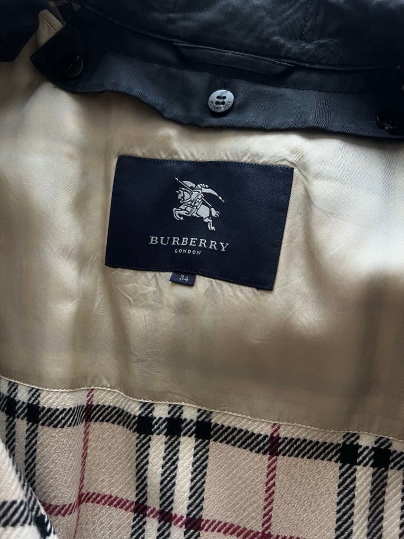 Burberrys バーバリーロンドン 毛100%ライナー付ダブルトレンチ 34