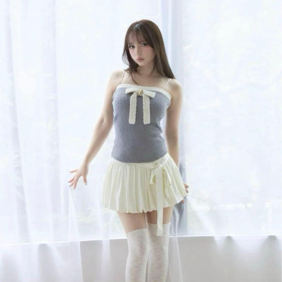 スカート Lindsay balloon skirt white andmary