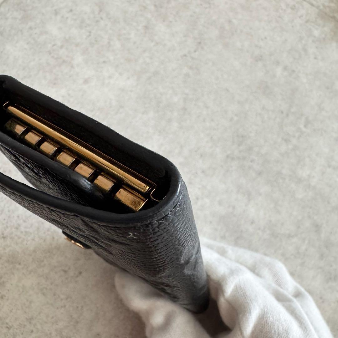 ルイヴィトン　キーケース　6連　モノグラムアンプラント　ミュルティクレ　黒