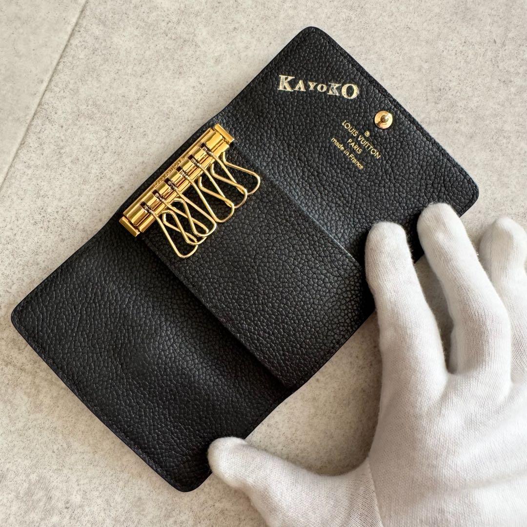 ルイヴィトン　キーケース　6連　モノグラムアンプラント　ミュルティクレ　黒