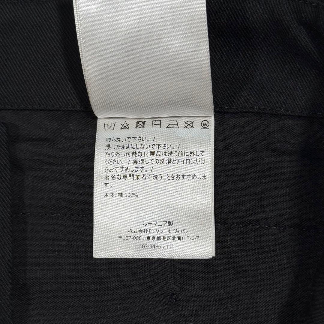 美品 タグ付 モンクレール×フラグメント 高年式 メンズ チノパン 踝丈 L 黒