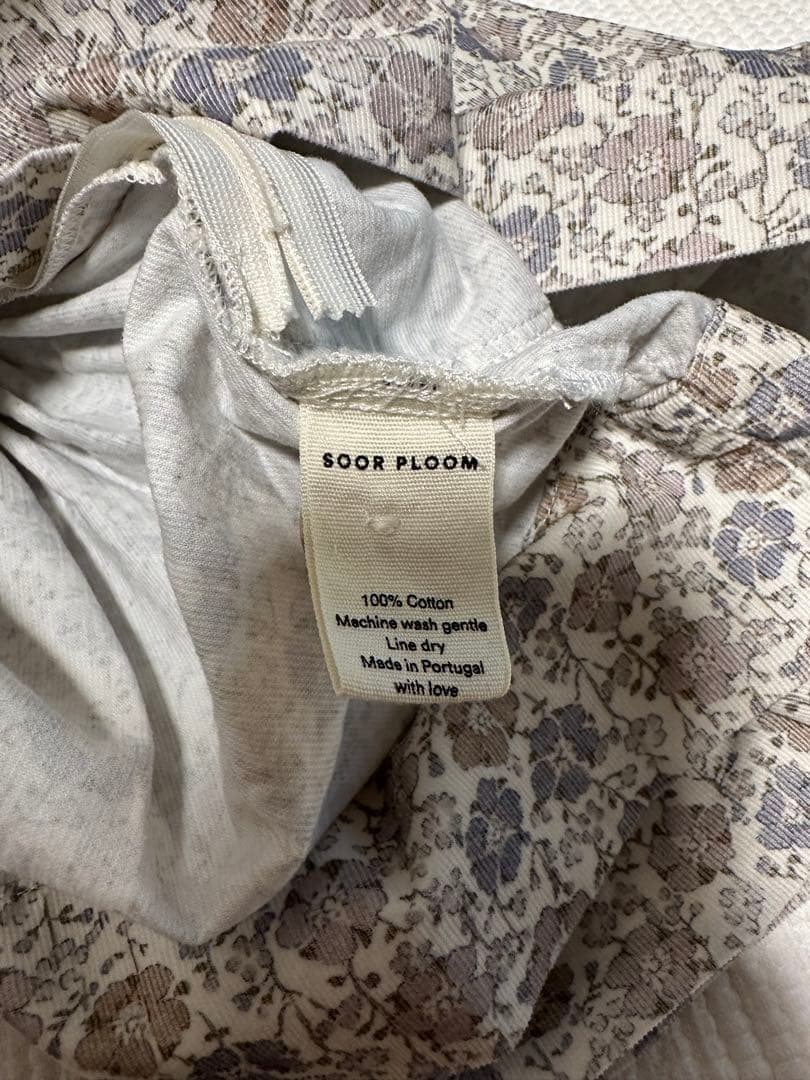 スカート soor ploom Enola Pinafore FloralPrint