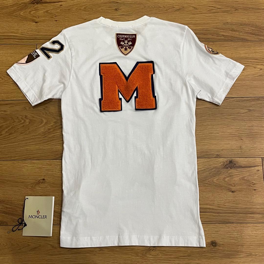 【試着のみ】MONCLER Tシャツ、モンクレール ロゴワッペン タグ袋あり