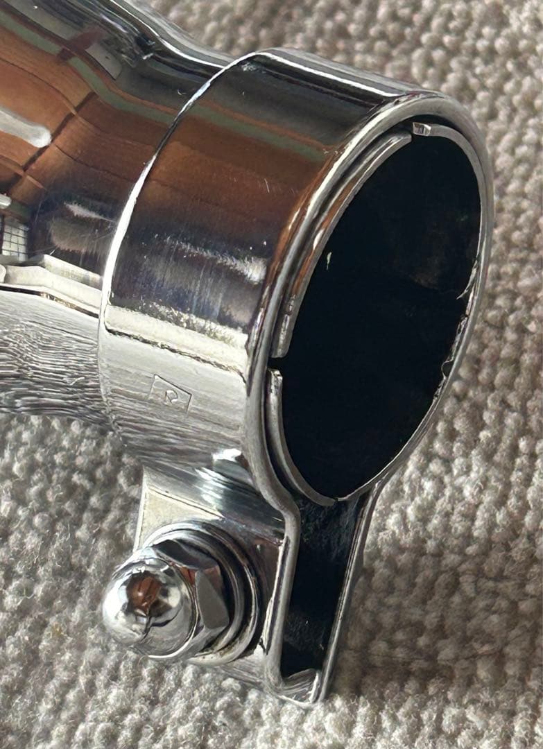 ハーレーダビッドソン　フィッシュテールマフラー テールパイプ クローム