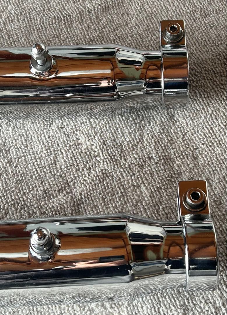 ハーレーダビッドソン　フィッシュテールマフラー テールパイプ クローム