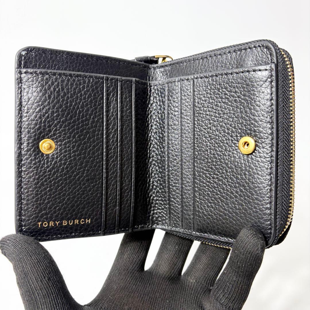 トリーバーチ　マックグロー　二つ折り財布　ブラック　未使用品コンパクトウォレット