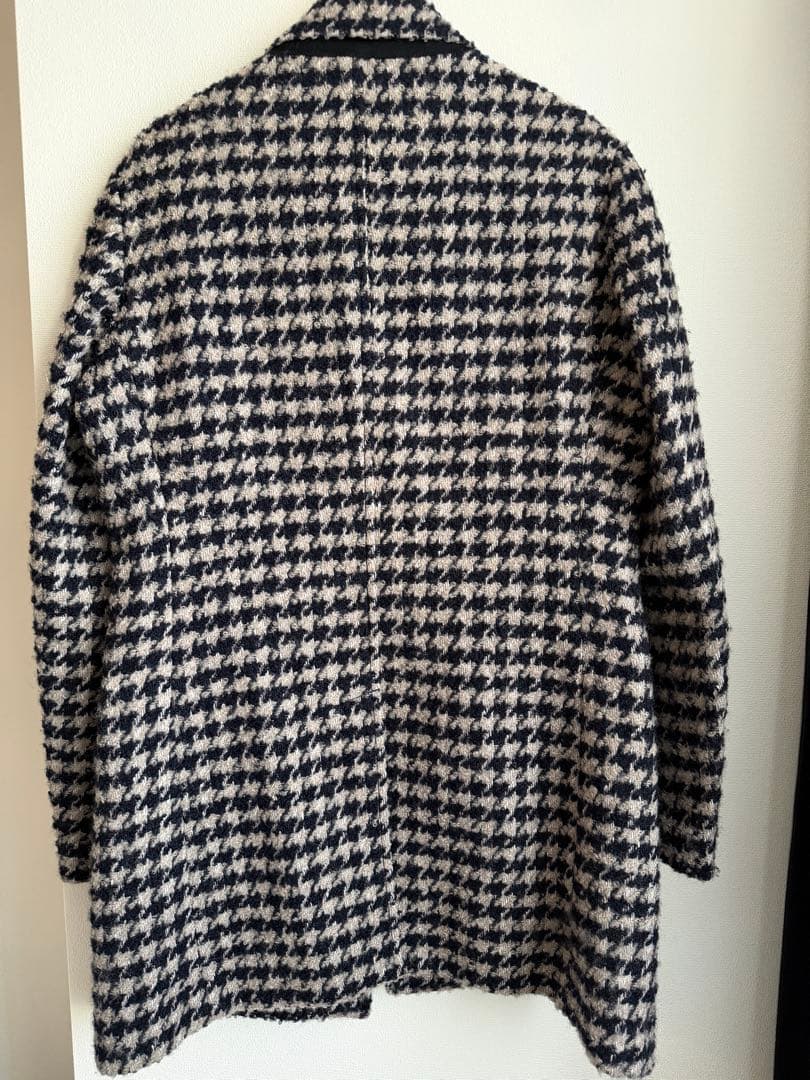 エポカ　チェスターコート クリーニング済　ネイビーとベージュのチェック