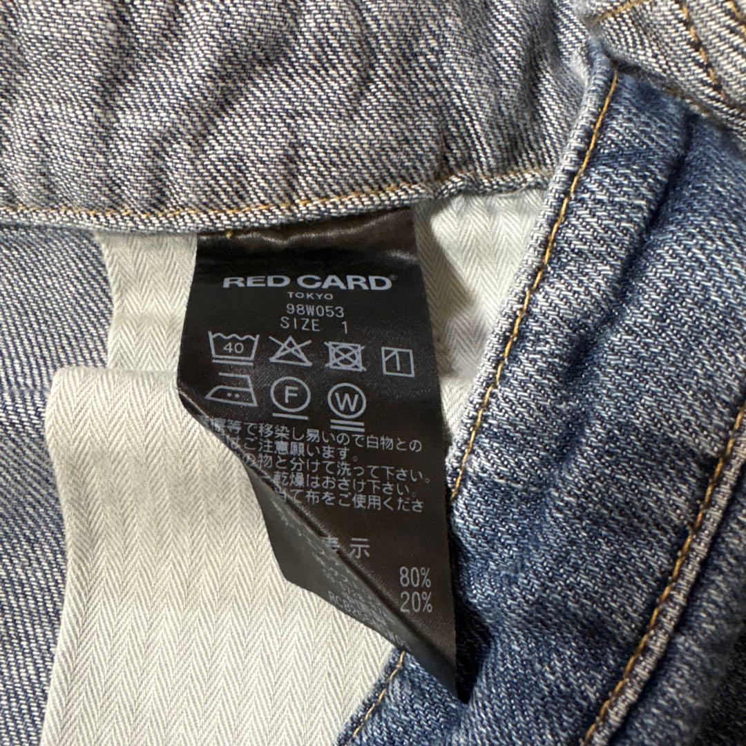 【新品】RED CARD ❤️ デニム オーバーオール サイズMです。