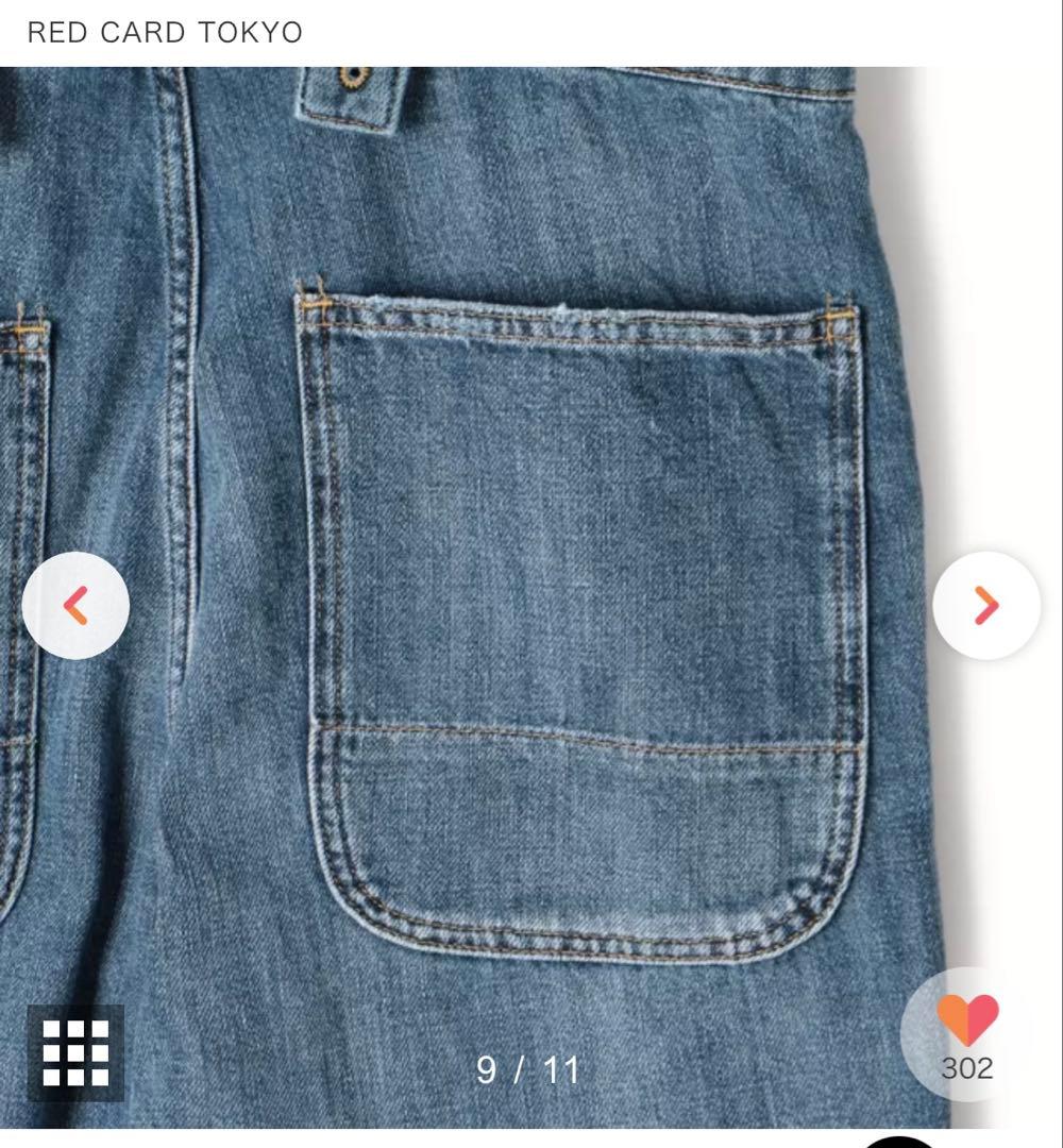 【新品】RED CARD ❤️ デニム オーバーオール サイズMです。