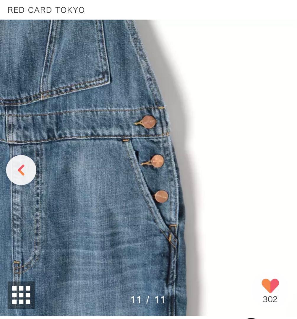 【新品】RED CARD ❤️ デニム オーバーオール サイズMです。