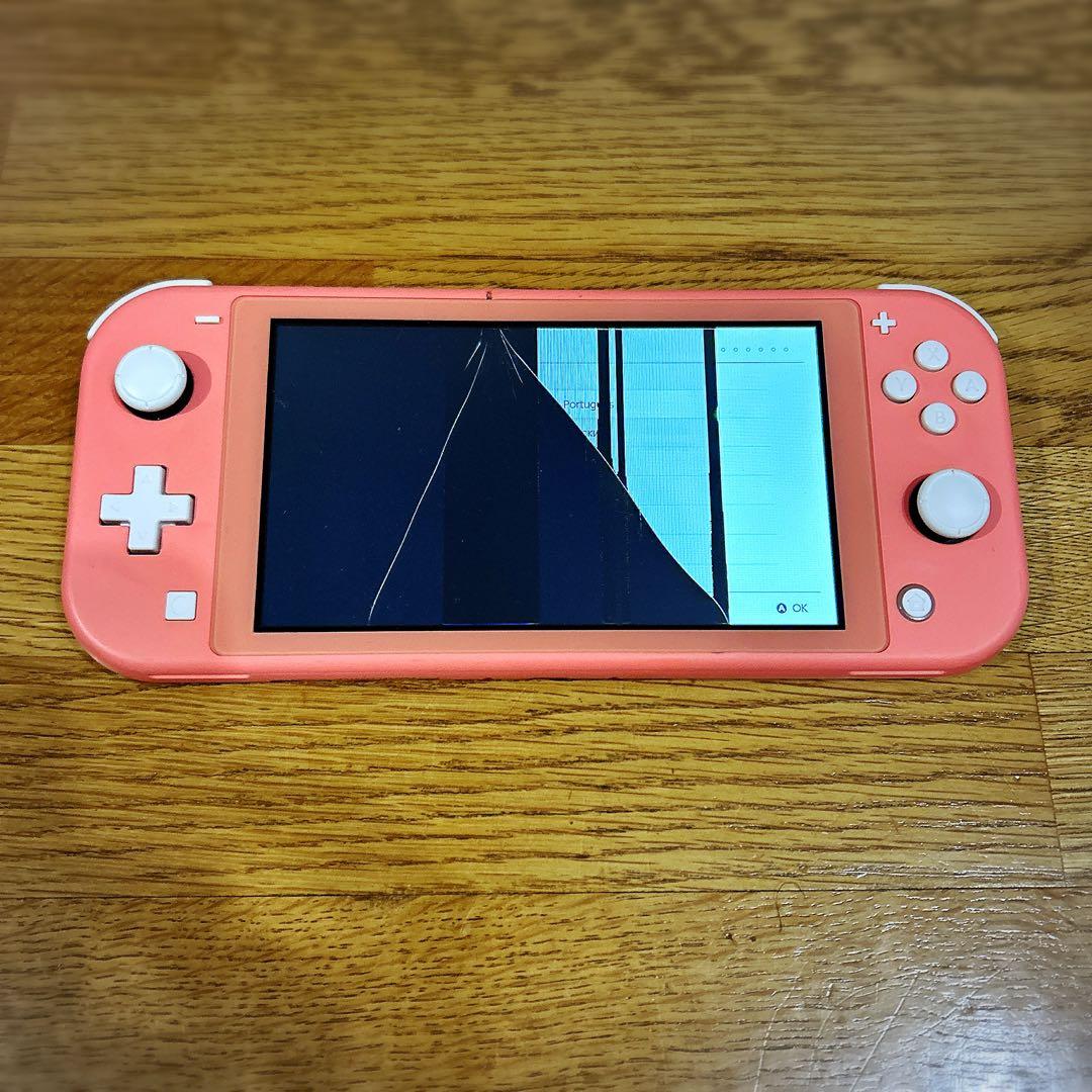 【ジャンク扱い】Nintendo Switch Lite コーラル 本体　箱付き
