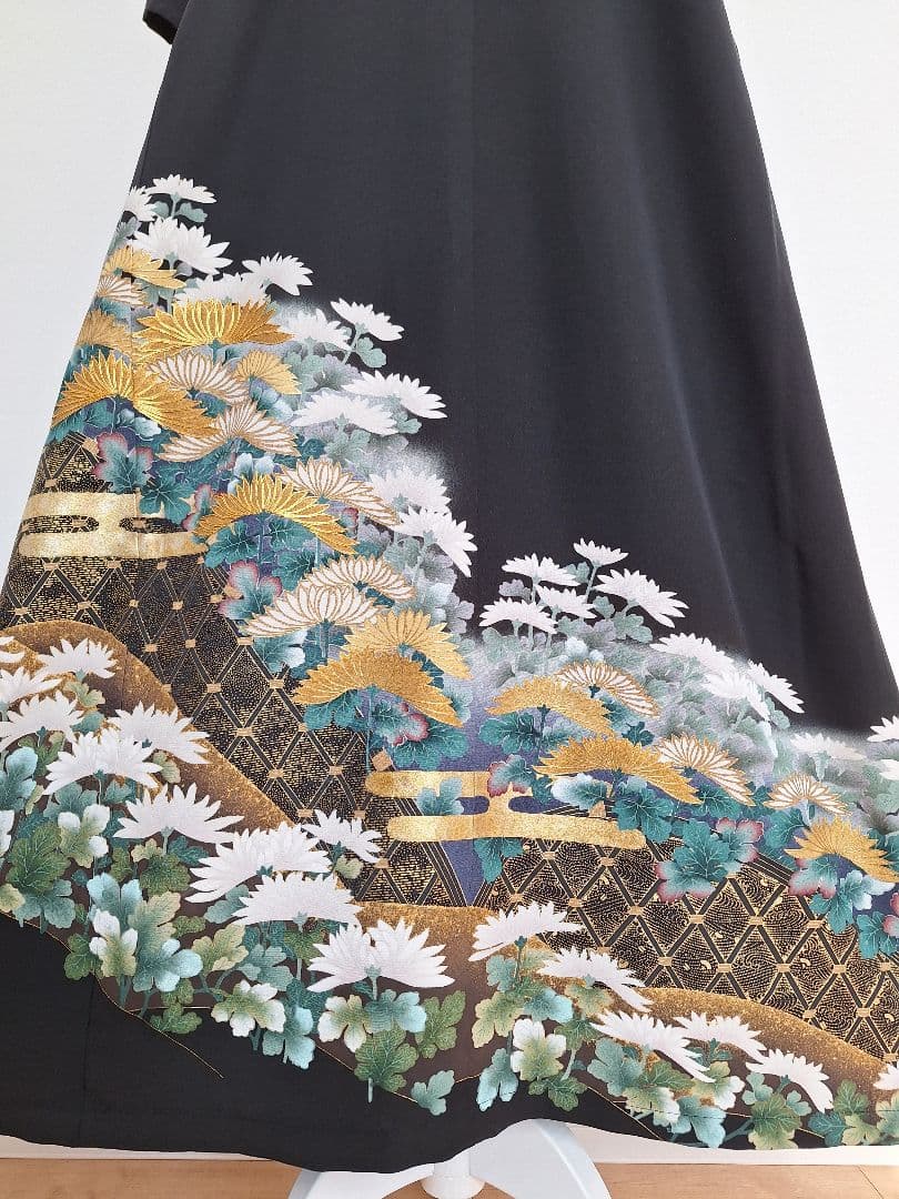 着物リメイクワンピース3698