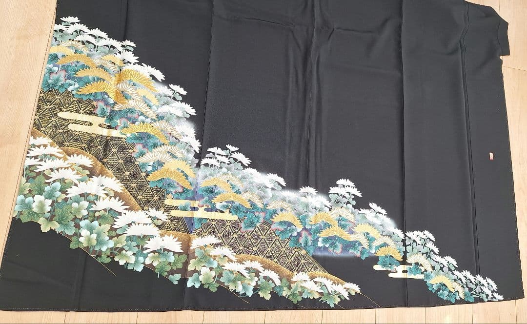 着物リメイクワンピース3698