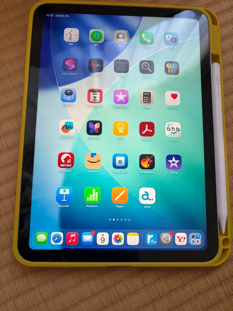 Apple iPad A16 128GB Wi-Fiモデル　タッチペン　カバー