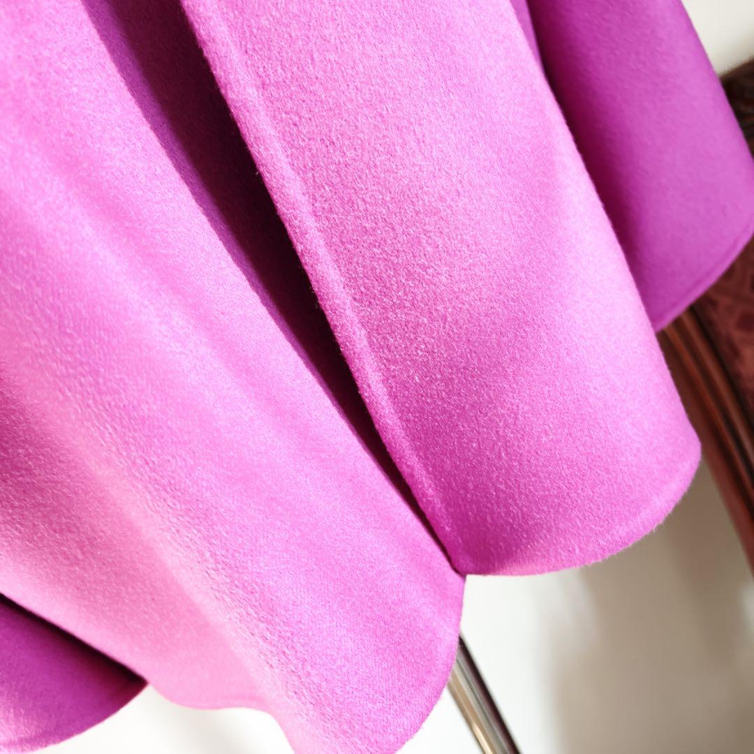 極美品　VALENTINOヴァレンティノ カシミヤ　コート　フリル　 ケープ