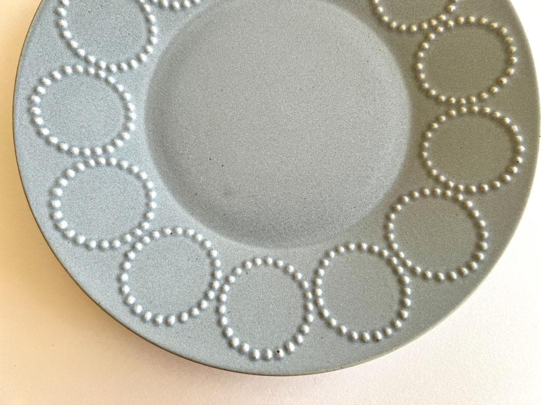 【大・小セット】ミナペルホネン 皿 タンバリン ライトブルー プレート