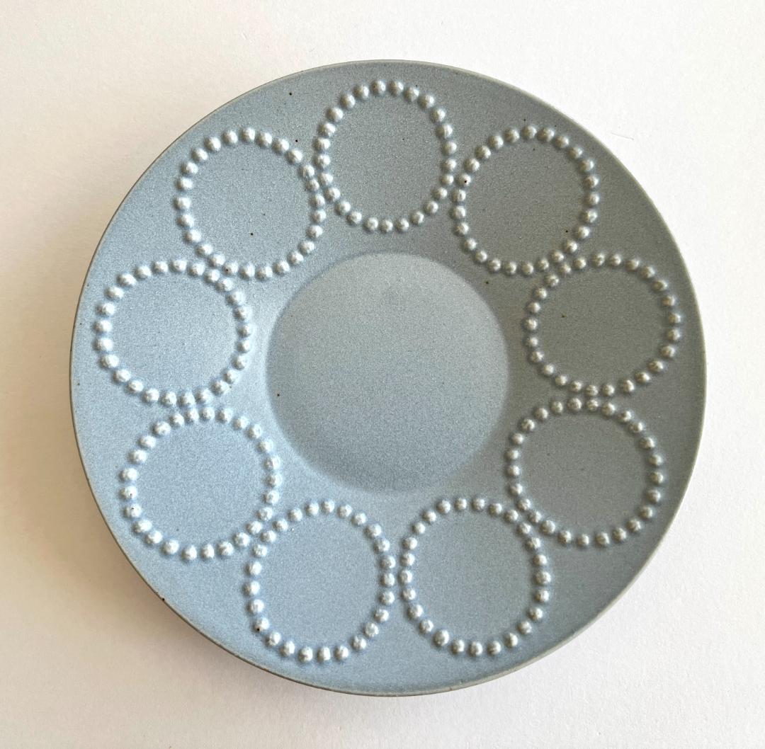 【大・小セット】ミナペルホネン 皿 タンバリン ライトブルー プレート