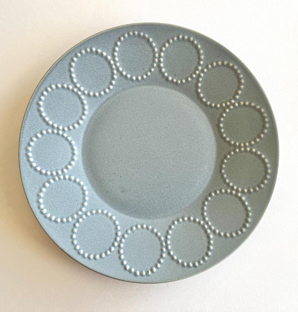 【大・小セット】ミナペルホネン 皿 タンバリン ライトブルー プレート