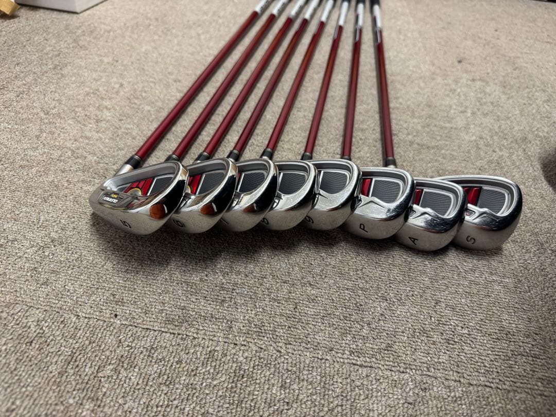 バーナーSD　カーボンシャフト　フレックスS アイアン8本セットS-5番