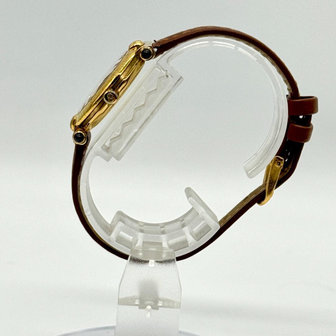 稼働品 Christian Dior ディオール 腕時計 デイト ゴールド文字盤