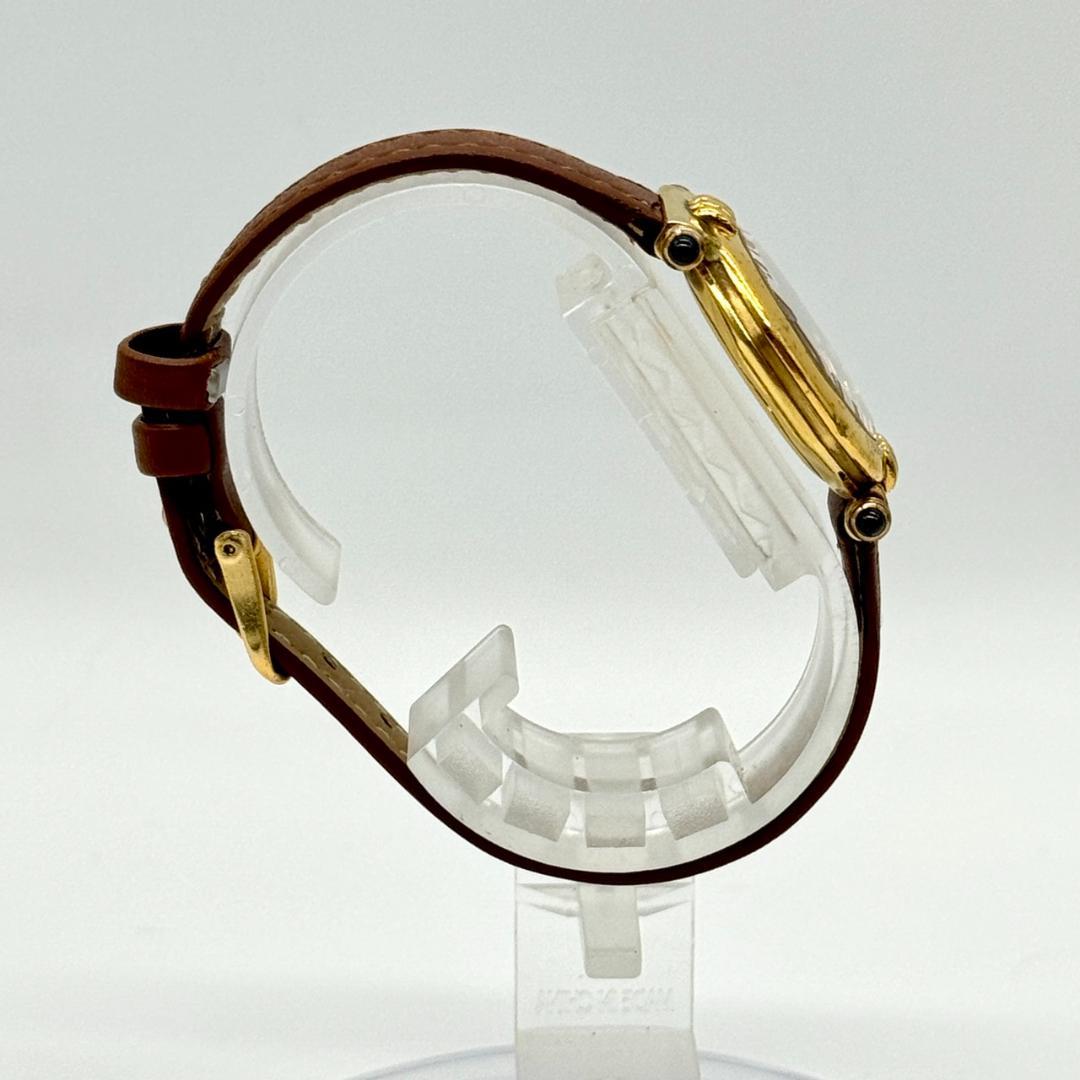 稼働品 Christian Dior ディオール 腕時計 デイト ゴールド文字盤