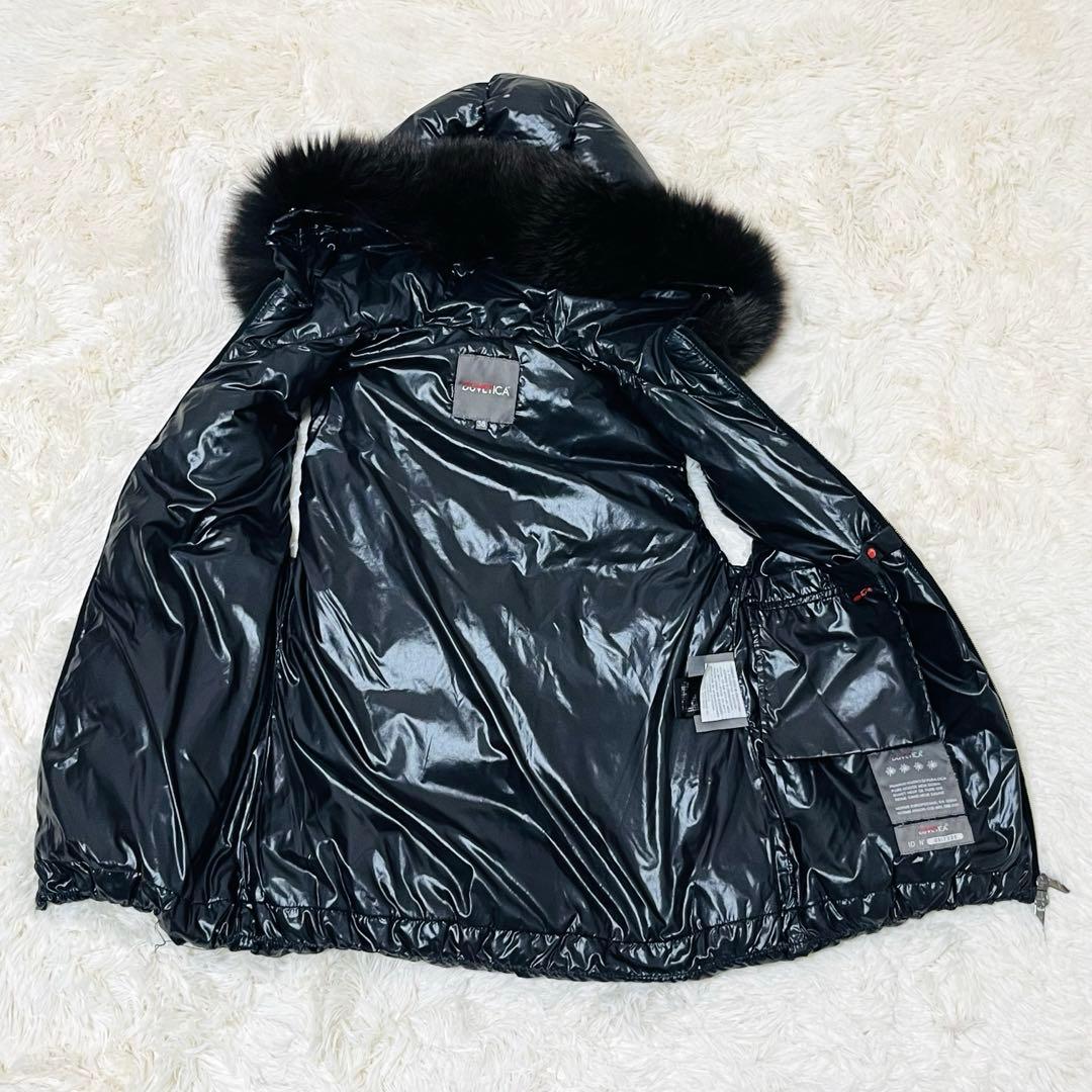 【美品】DUVETICA デュベティカ ダウン ベスト ファー 38 2way