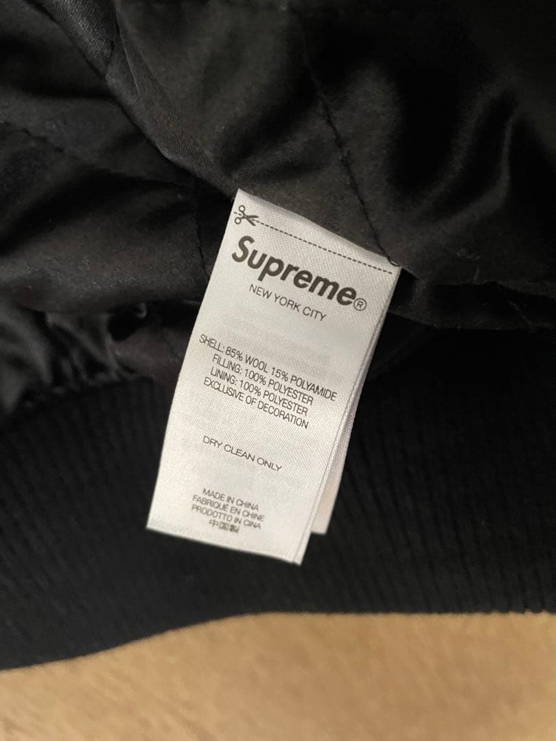 O*G様 supreme_スタジャン_24FW_黒_ブラック