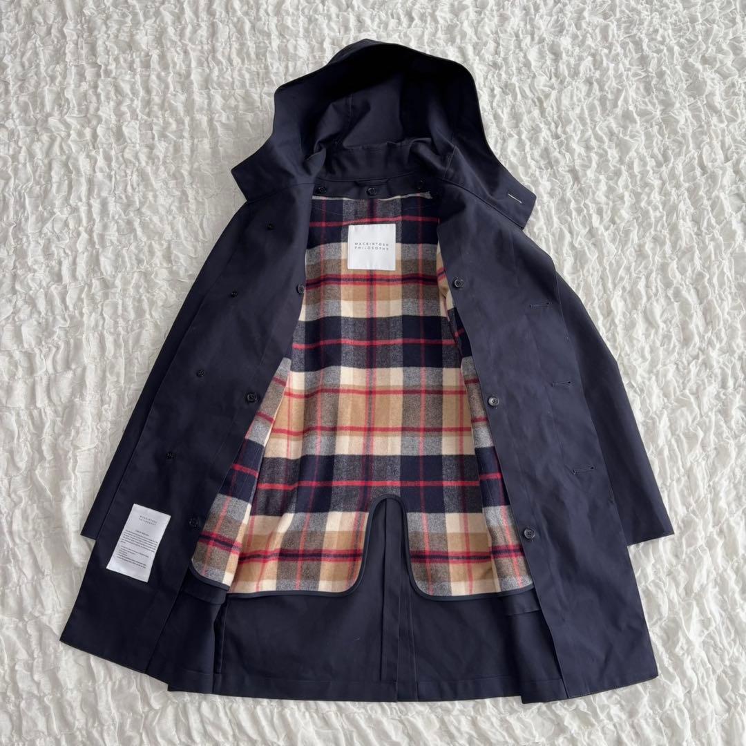【1度着用のみ美品】 マッキントッシュフィロソフィー フード付トレンチコート
