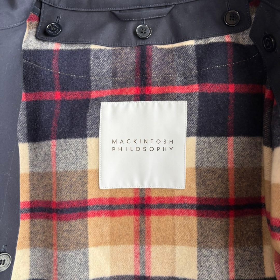 【1度着用のみ美品】 マッキントッシュフィロソフィー フード付トレンチコート