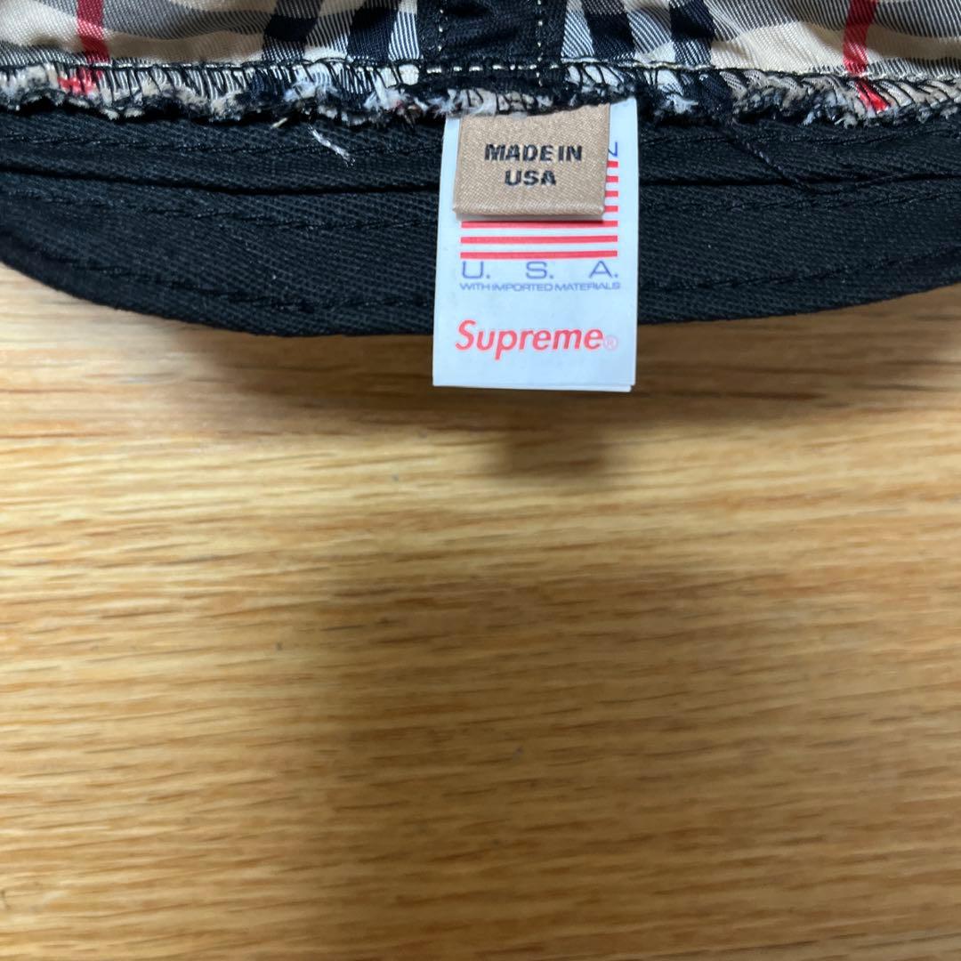 【*K様 SUPREME BURBERRY バケットハット M/L