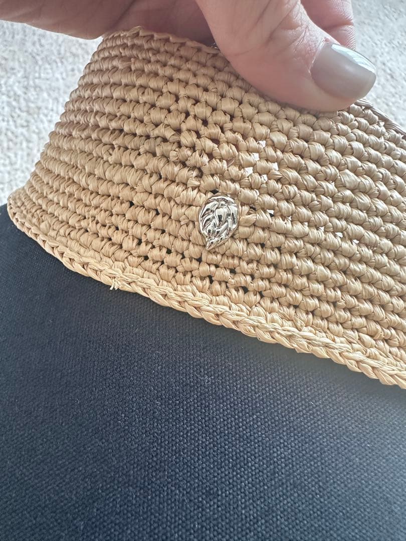 さんご❗️HELEN KAMINSKI 麦わら帽子 ブラック/ベージュ