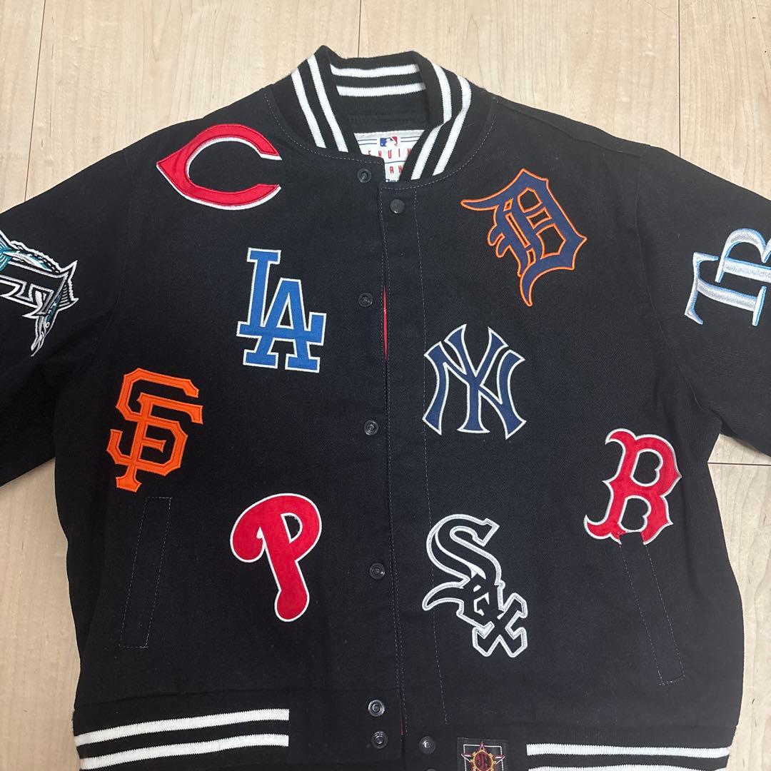 MLB刺繍スタジャン ブラック