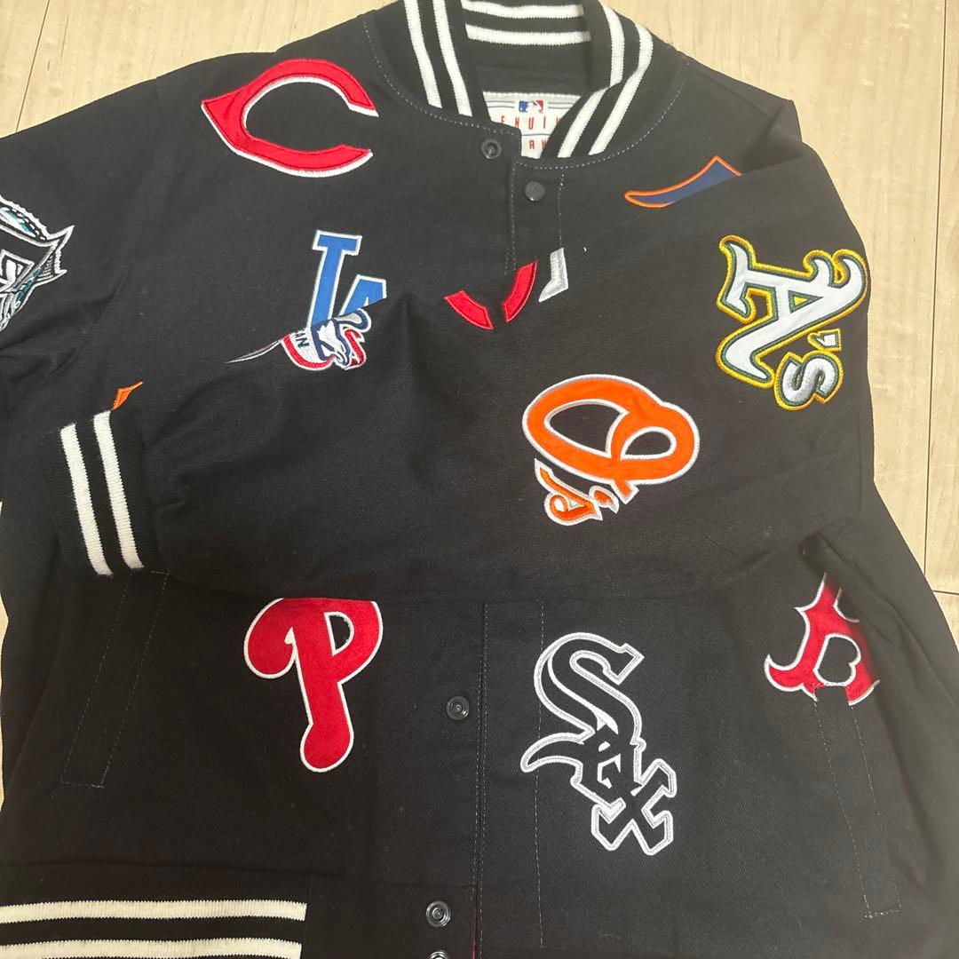 MLB刺繍スタジャン ブラック