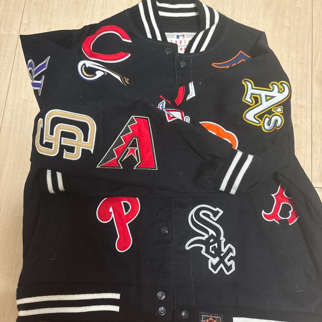 MLB刺繍スタジャン ブラック