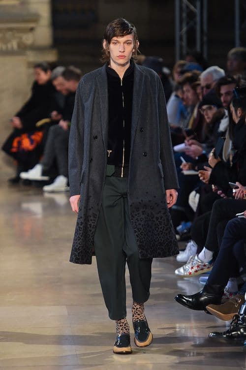 1/30迄大幅値下げ【美品】kolorレオパード柄コート1 16-17AW 名作