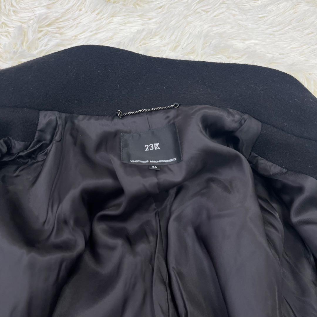 ★希少サイズ★23区 ダブルクロス スタンドカラーコート 2XL ビッグサイズ