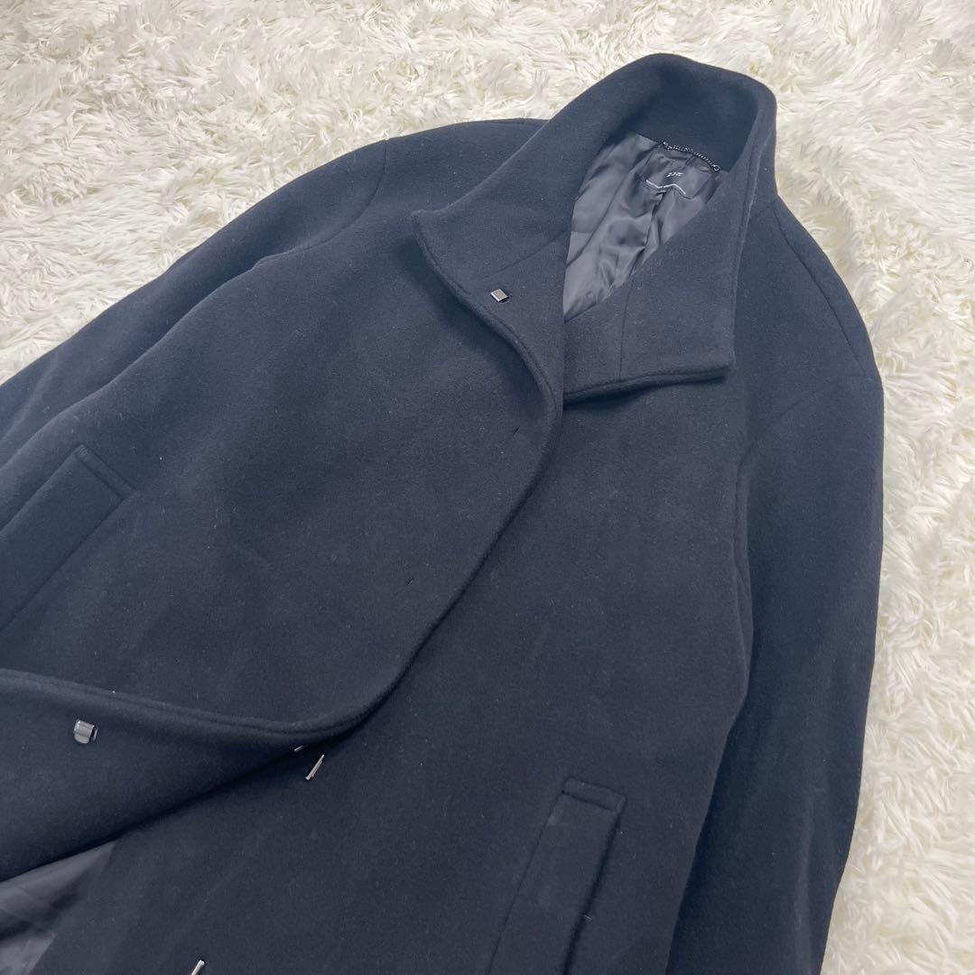 ★希少サイズ★23区 ダブルクロス スタンドカラーコート 2XL ビッグサイズ