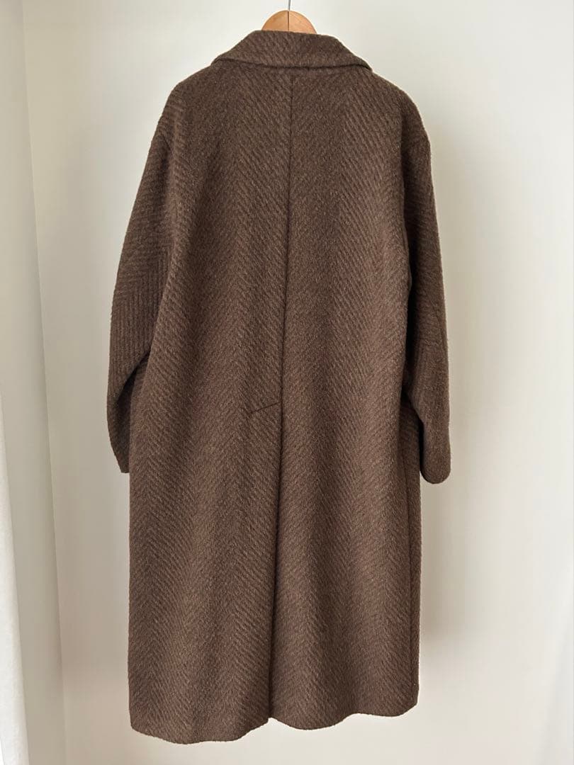 クチュールドアダム ヘリンボーン チェスターコート フレームワーク