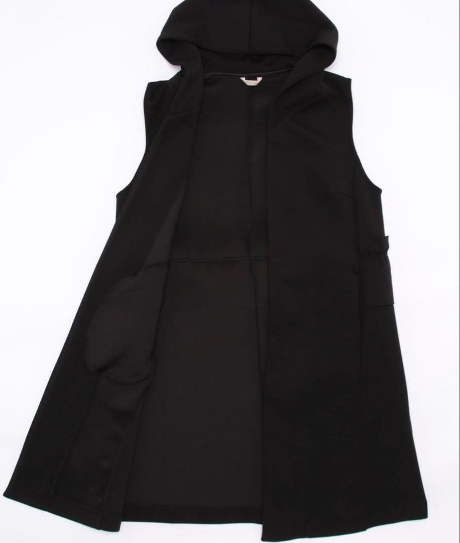 美品☆ローズティアラダンボールニットジレベスト黒大きいサイズ46