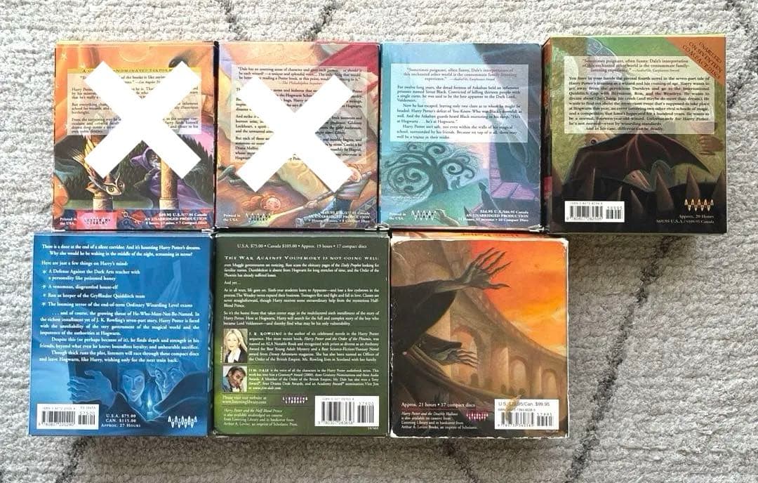 ハリー・ポッター オーディオブック 5巻セット 英語版