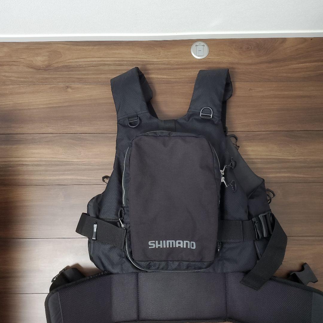 シマノ　ゲームベスト　フィッシング　ブラック