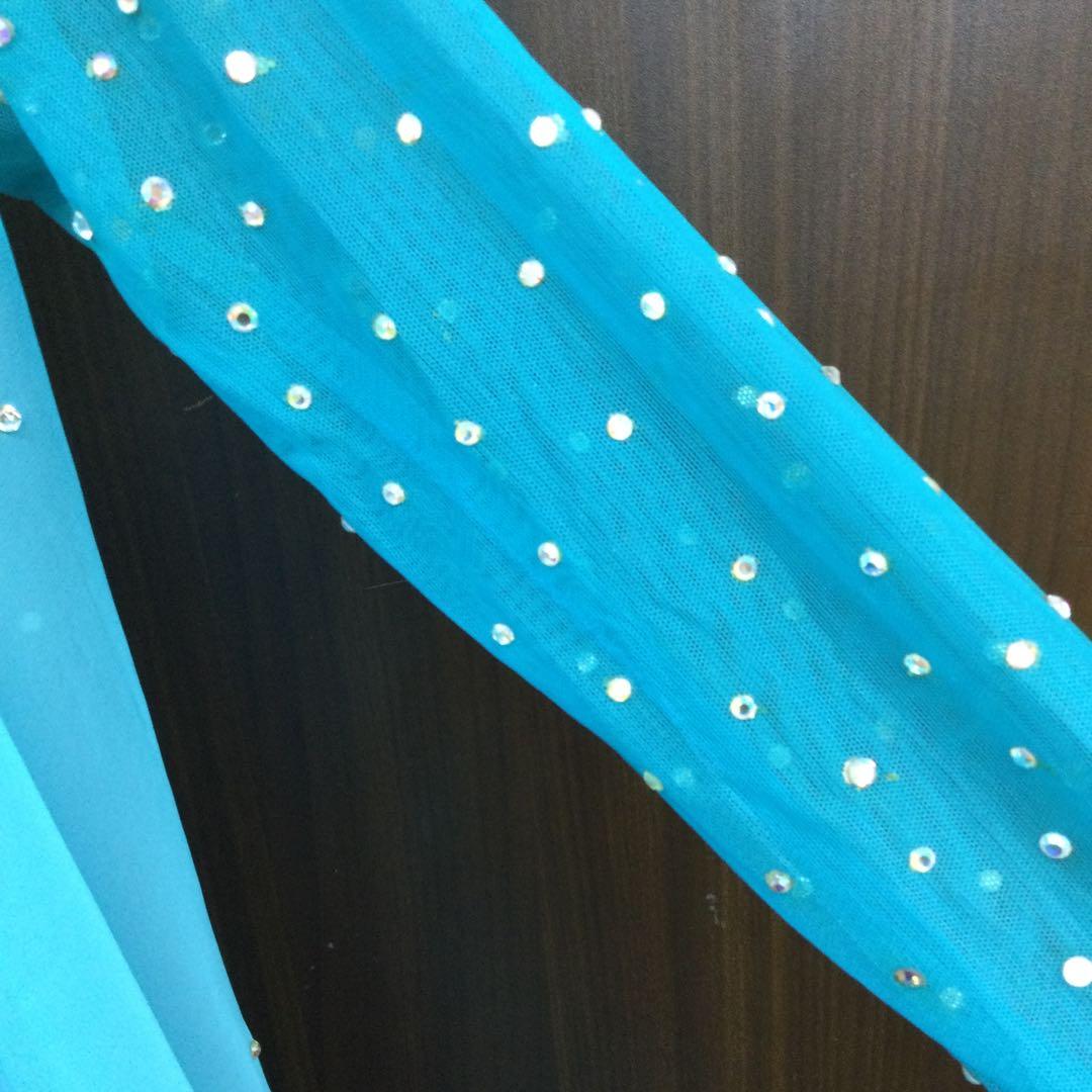 社交ダンス ワンピースドレス 7〜9号位 フェザー