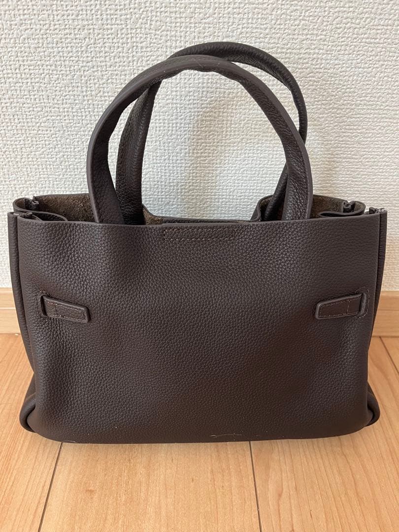 mal.レレレ　新品未使用　ダークブラウン 本革ショルダーバッグ