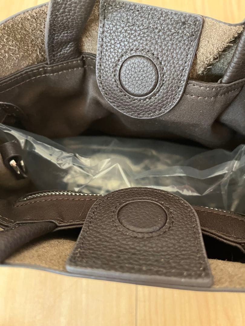 mal.レレレ　新品未使用　ダークブラウン 本革ショルダーバッグ