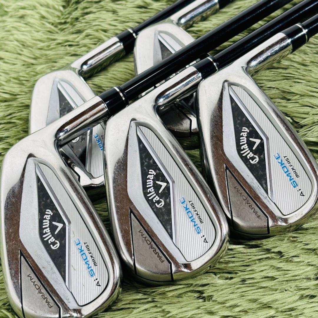 キャロウェイ パラダイムAiスモークマックスファスト アイアン5本セット メンズ